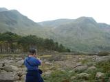 Taking a picture by Llyn Ogwen